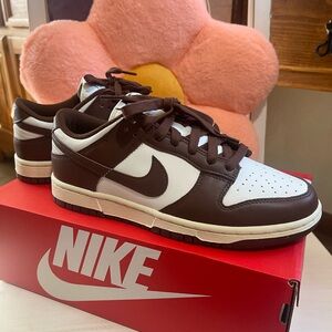 Nike woman’s Chocolate Brown and White Sneakers